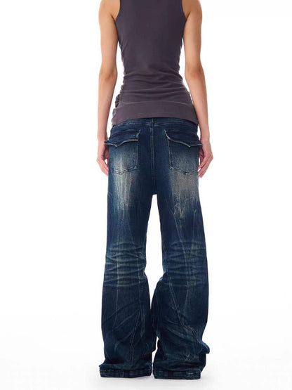 AuroraVibe - Slightly Flared Jeans - Prussian Blue