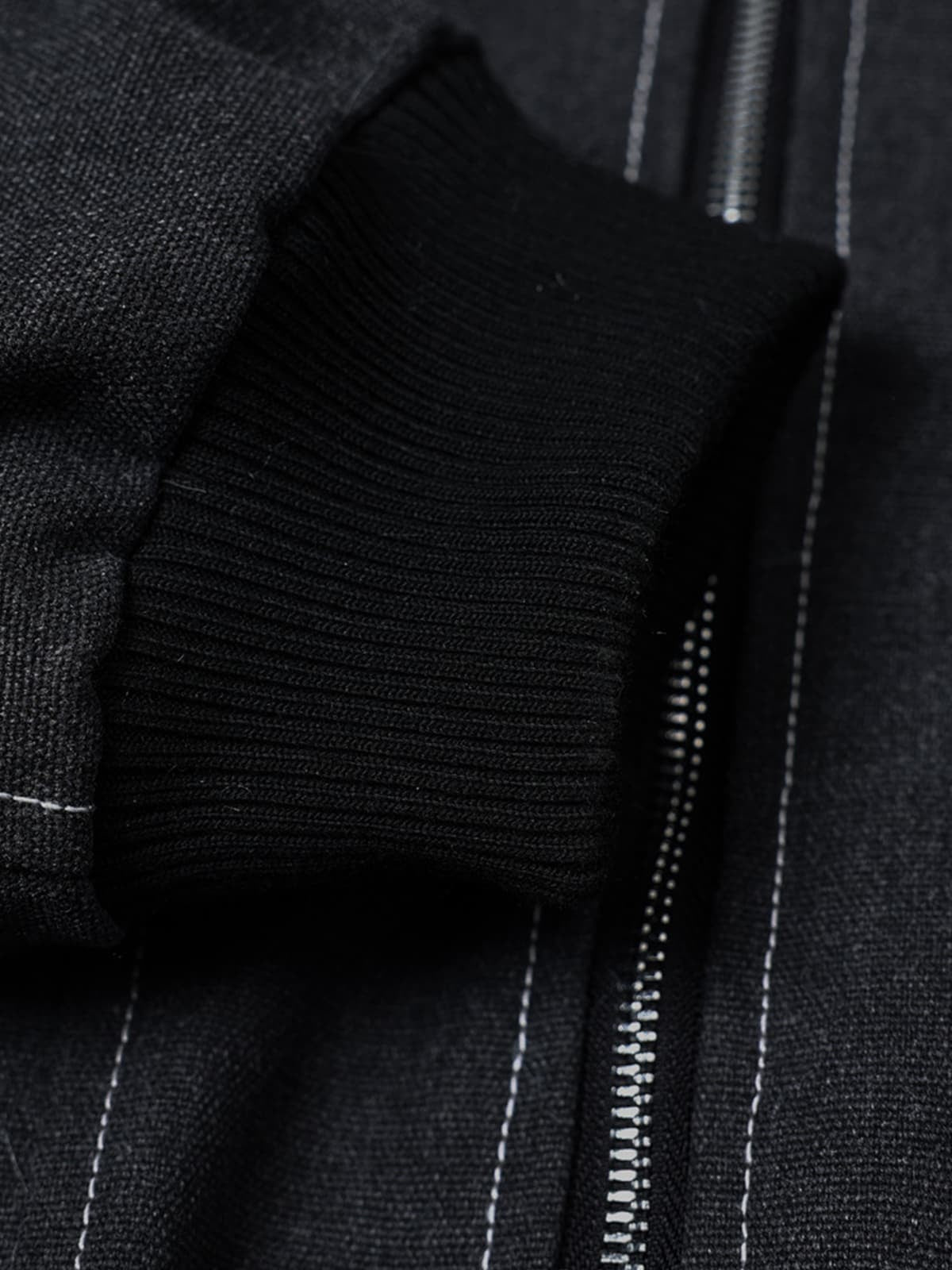 Auroravibe-Retro Detachable Faux Fur Hood Zip-Up Bomber Jacket