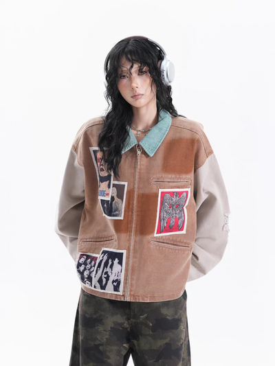 AuroraVibe-Denim Jacket