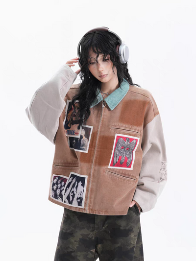 AuroraVibe-Denim Jacket