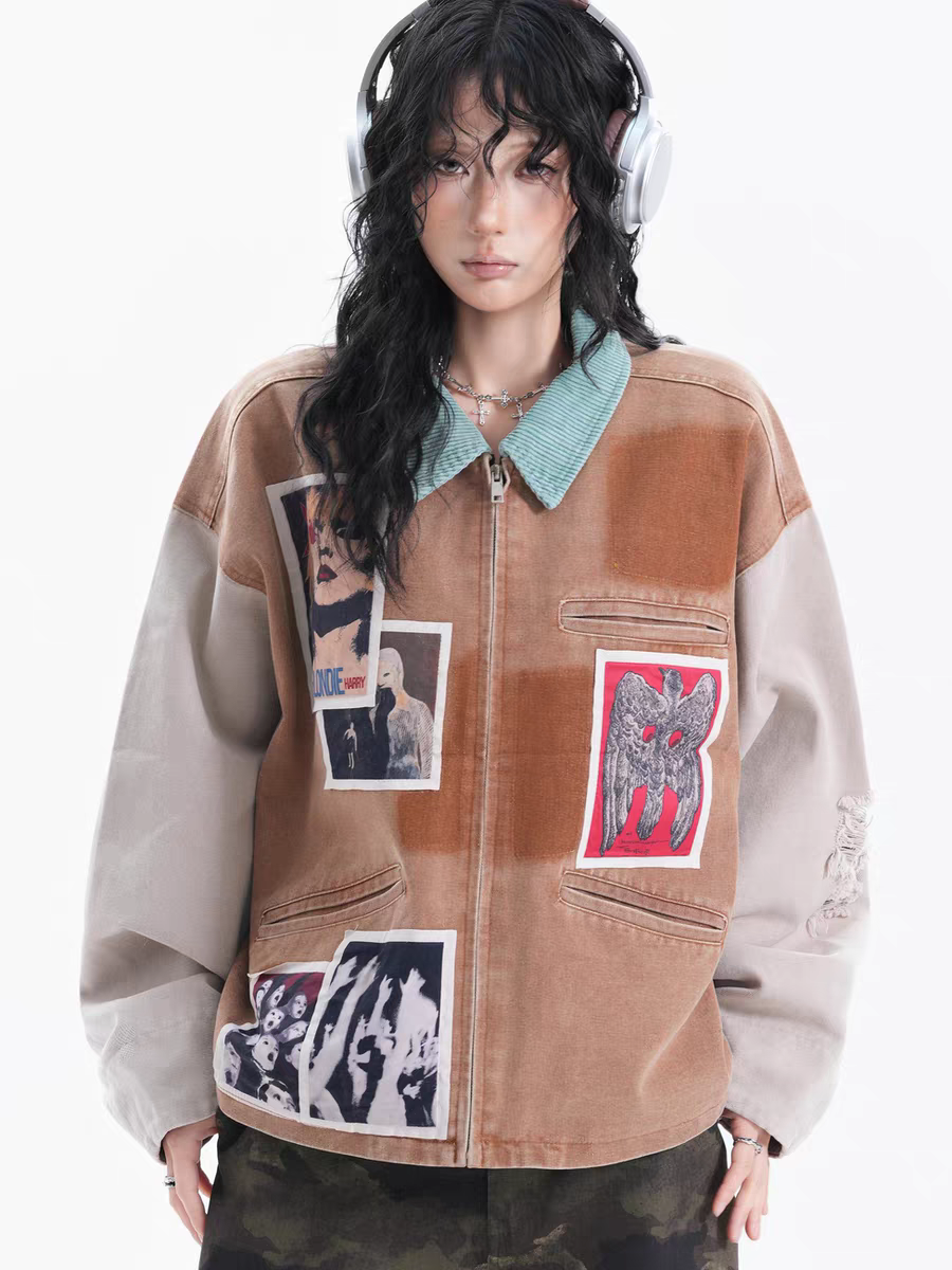 AuroraVibe-Denim Jacket