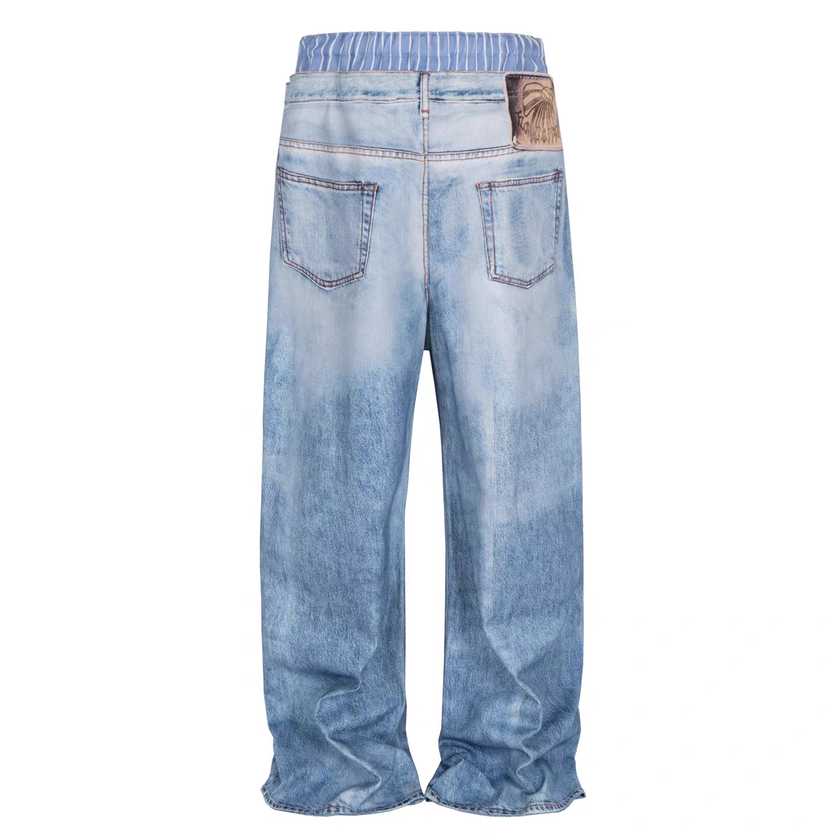 AuroraVibe - Vintage washed Jeans- AV0022