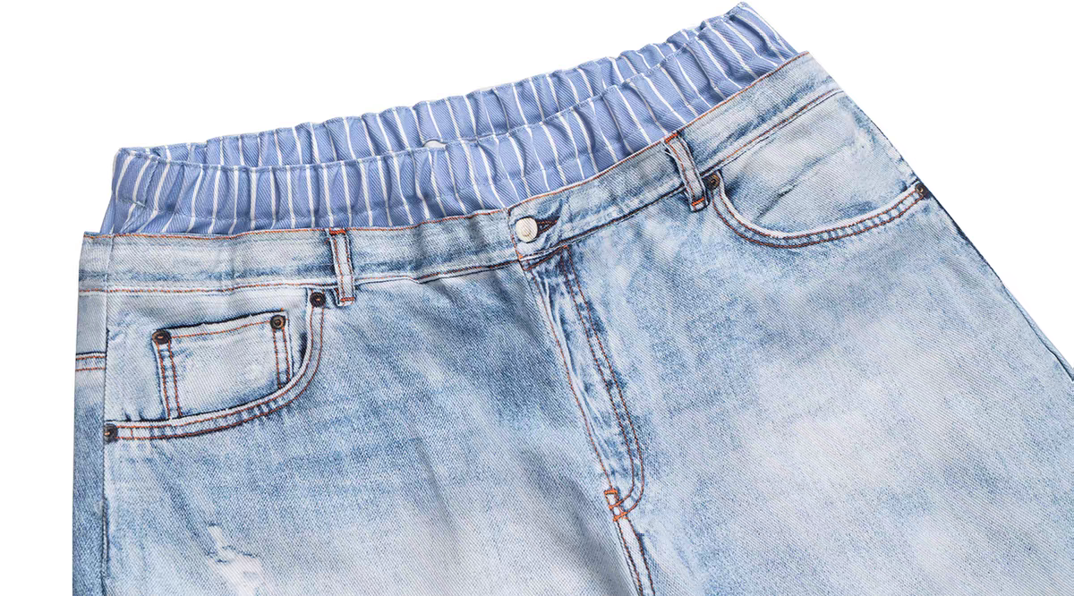 AuroraVibe - Vintage washed Jeans- AV0022