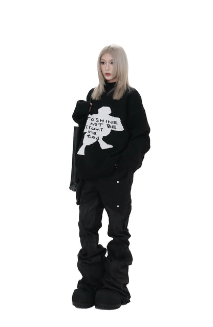 AuroraVibe - Sweater - B&W