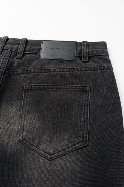 AuroraVibe - Slightly Flared Jeans - Dark Grey