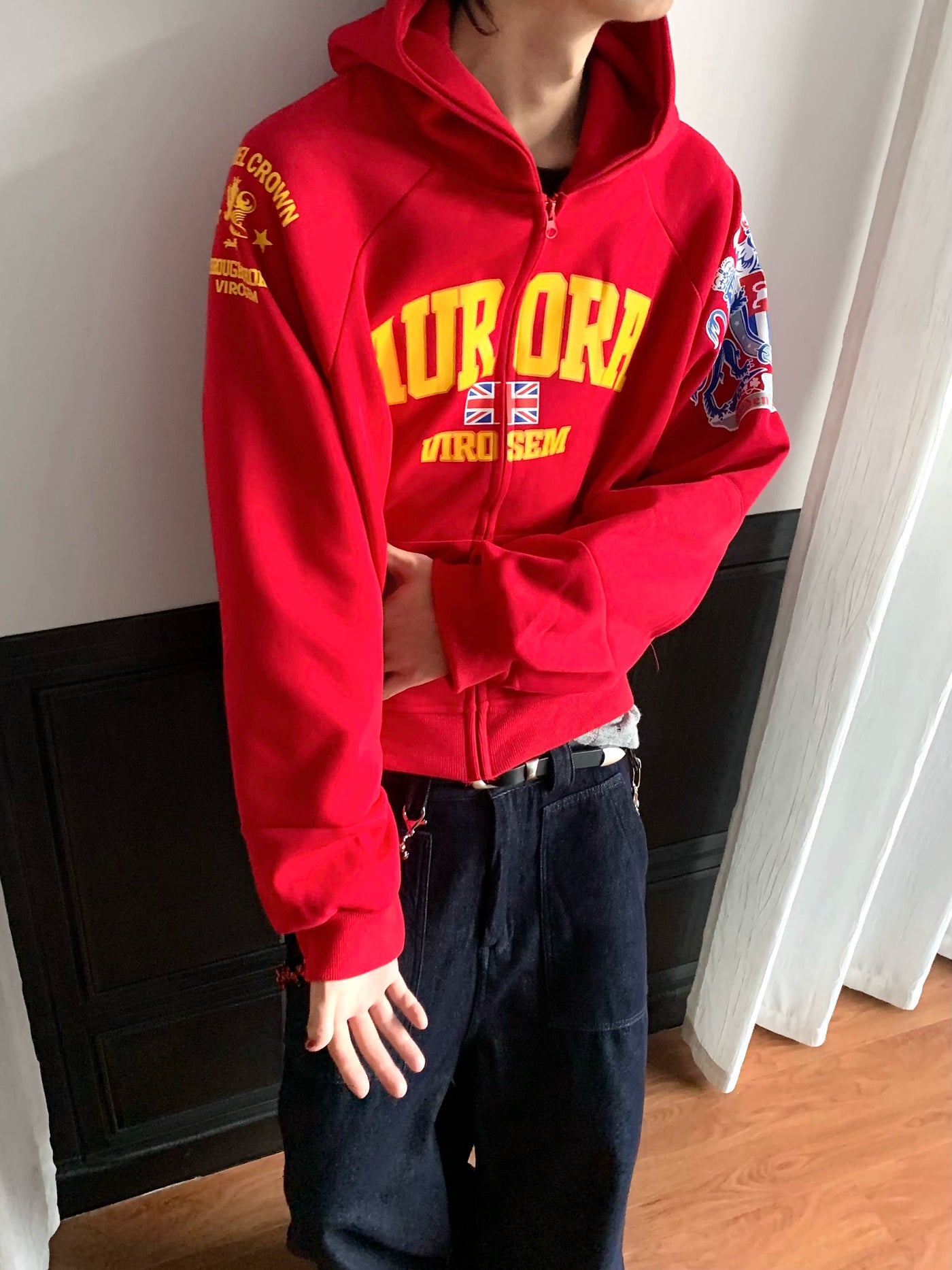 AuroraVibe - Stamp Hooded sweater