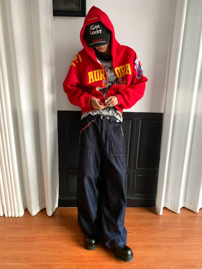 AuroraVibe - Stamp Hooded sweater