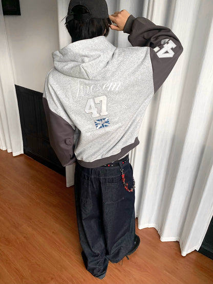 AuroraVibe - Stamp Hooded sweater-AV0036