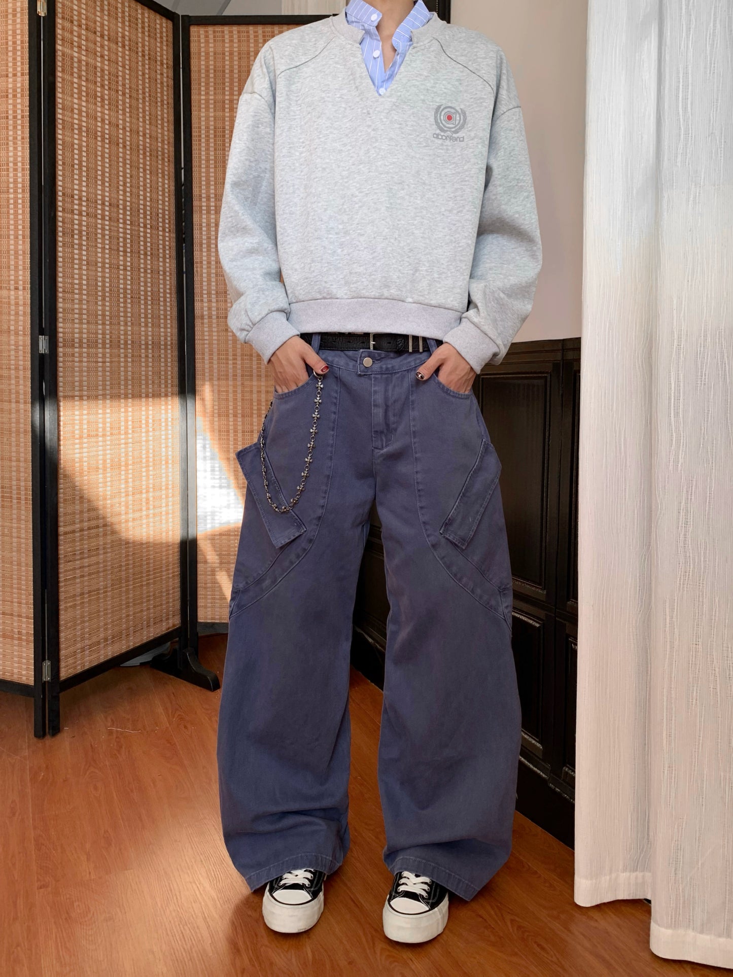 AuroraVibe - Vintage washed Jeans