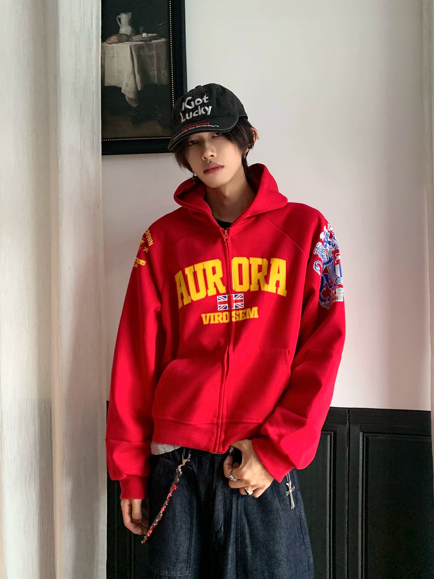 AuroraVibe - Stamp Hooded sweater