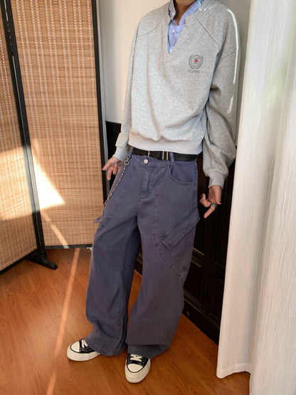 AuroraVibe - Vintage washed Jeans