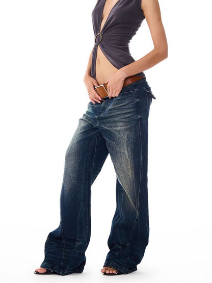 AuroraVibe - Slightly Flared Jeans - Prussian Blue