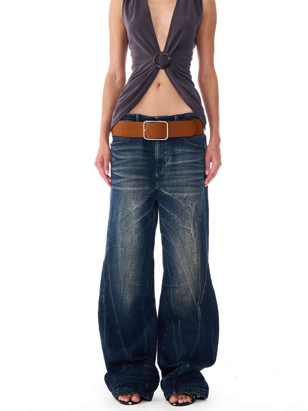 AuroraVibe - Slightly Flared Jeans - Prussian Blue